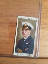 "HIS ROYAL HIGHNESS THE PRINCE OF WALES".VTG WILLS'S CIGARETTES TOBACCO CARD.