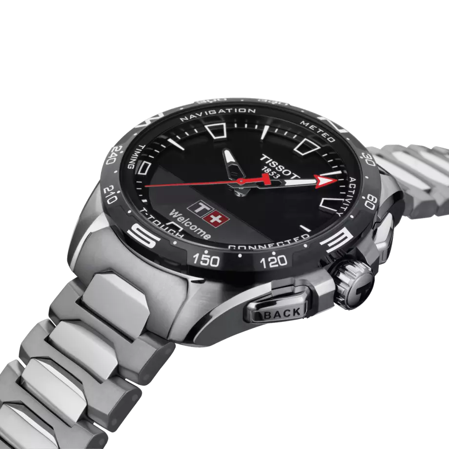 Tissot T-Touch Connect Solar Black Dial Men's Titanium Watch T121
