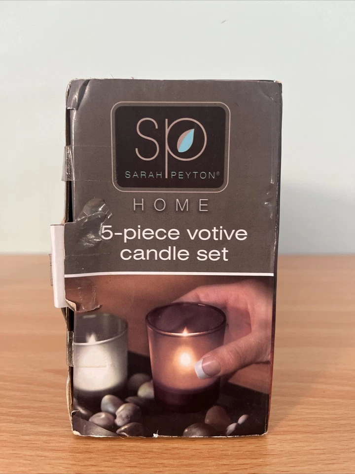 Juego de Vidrio Votivo Vela Río Rocas - Elegante Soporte de Vidrio con Piedra Decorativa Foto 2 de 4