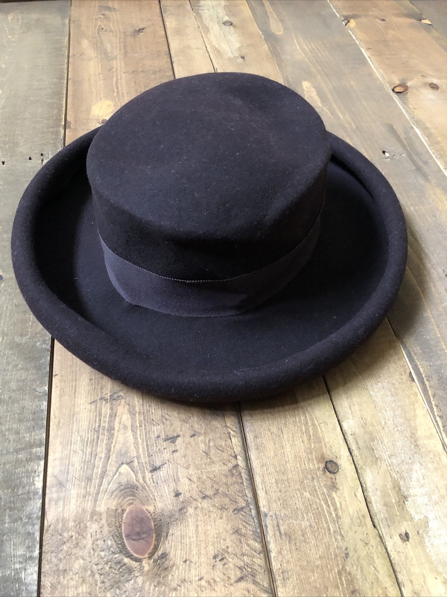 Vintage Bollman Hat Co Brown Doeskin Felt Ladies Hat 100  display picture 1