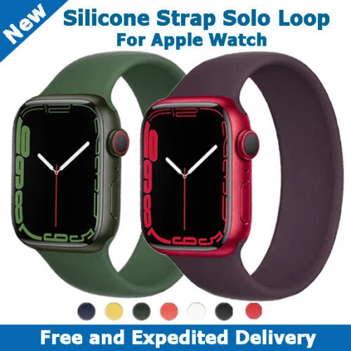 Solo Loop Silicone for Apple Watch Band Strap Elastic Series Ultra 10-1 SE 38-49 - Image 3 of 4