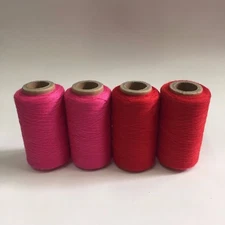 VALENTINE'S DAY SWISS PINK, RED SPUN POLYESTER SERGER & QUILTING THREAD 4 TUBES 
