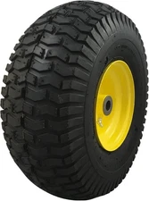 15x6.00-6 Front Tire Wheel Assembly John Deere Mowers Turf Saver Tread New