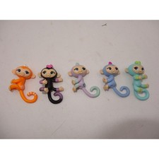 WowWee Fingerlings Mini Monkey Figures Lot of 5 Multicolor Collectible Toys