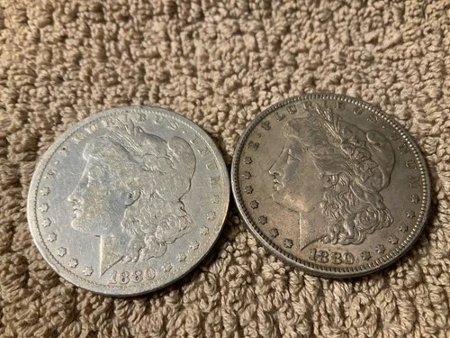 1880 Morgan Dollar VG Very Good 90% Silver $1 US Coin Collectible