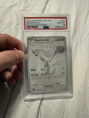 Reshiram ex 173/086 Black White Rare - Pokémon White Flare PSA 10 GEM MINT