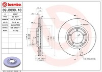 Pack Von 2 - Bremsscheibe 09.B030.10 Brembo FüR Hyundai