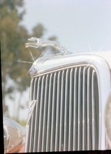 Vintage Negative Color Med Format 1982 Antique Car Hood Ornament 309 Vintage Negative Color Med Format 1982 Antique Car Hood Ornament 309