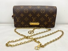 Louis Vuitton Normal Lily Chain Bag Brown Monogram Canvas Crossbody Duty...