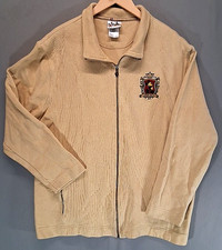 Walt Disney World XXXL Cardigan Unisex Full Zip Embroidered Crest On Chest
