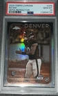 2024 Topps Chrome Bo Nix Sepia Refractor Rookie RC #206 Broncos PSA 10 Gem Mint!