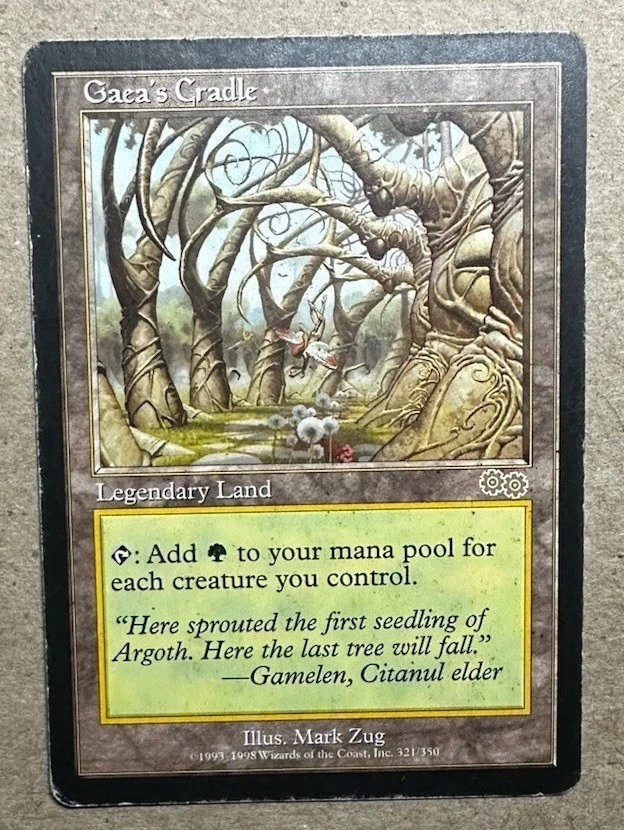 Gaea's Cradle Magic: The Gathering Urza's Saga Rare Individual