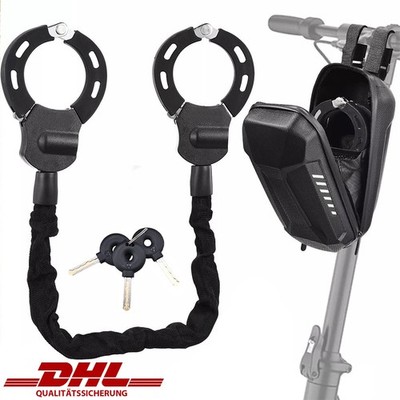 E-Scooter Schloss Handschellen-Schloss für Fahrrad, Elektroroller mit Tasche DE