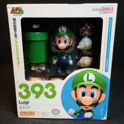 Super Mario Luigi Nendroid 393 figure New Good Smile Company Nintendo Japan 