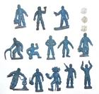 Marx Tom Corbett Space Cadet & Alien Playset 45mm Vinyl Spaceman Figures 1950s