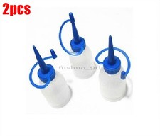 2Pcs Empty Applicator Bottle Tip Plastic Glue/ Paint Blue Needle 30Ml New Ic pm