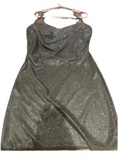 Windsor Black Sparkly Mini Dress