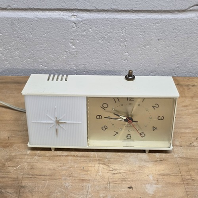 #ad #ad Westclox Moonbeam MCM Electric Alarm Clock Working Nite Lite Light Vtg $39.95