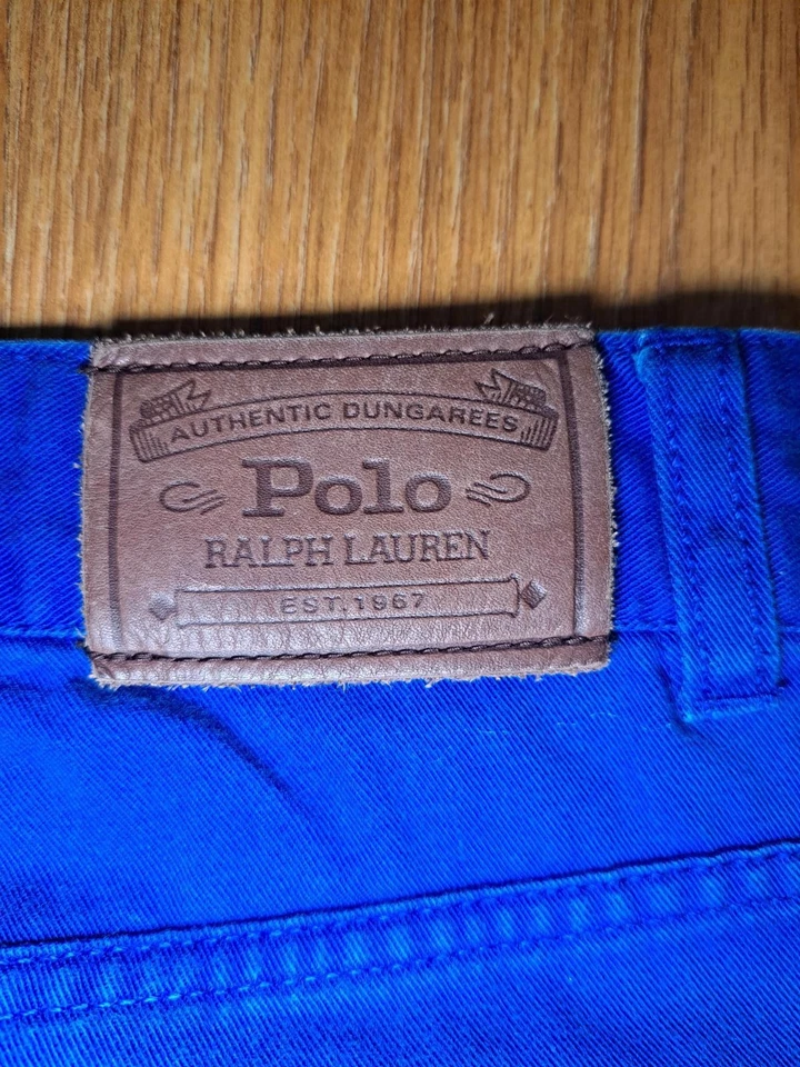 Pantalones de mezclilla Polo Ralph Lauren para mujer talla 16 azul 100 % algodón Foto 3 de 4