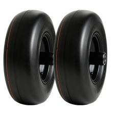2 Pack 11x4.00-5 4pr On 5 X 3 Solid Black Rim Lawn Mower Tire And Wheel Assembly