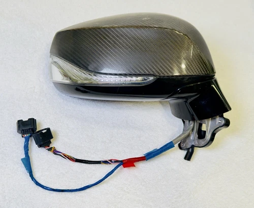 2017-2020 Infiniti Q60 Coupe Right Rh Passenger Mirror With Carbon fiber Cover