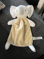 Dream Go Elephant Lovey Security Sensory Blanket 12" Rattle Plush Stuffed Animal