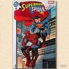 Superman Spiderman Blank Variant Original Sketch Cover 1/1 Hand Drawn Signed Max