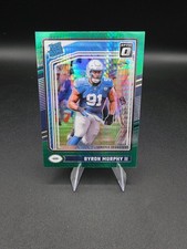 2024 Panini Donruss Optic Green Hyper Byron Murphy II #217 Rookie Card RC. rookie card picture