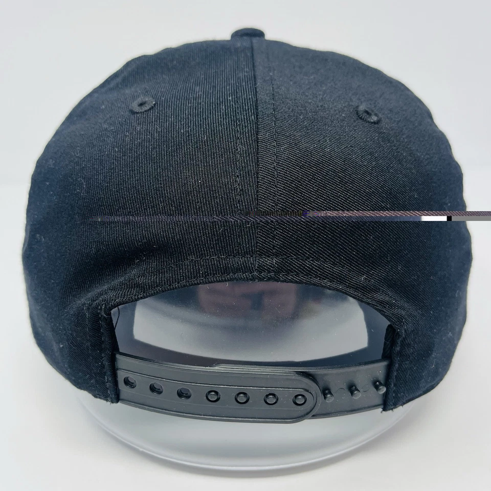 Gorra Fanatics Negra Charlotte FC Hierro Golf Para Hombres Billete Plano Snapback Cuerda NUEVA Foto 4 de 4