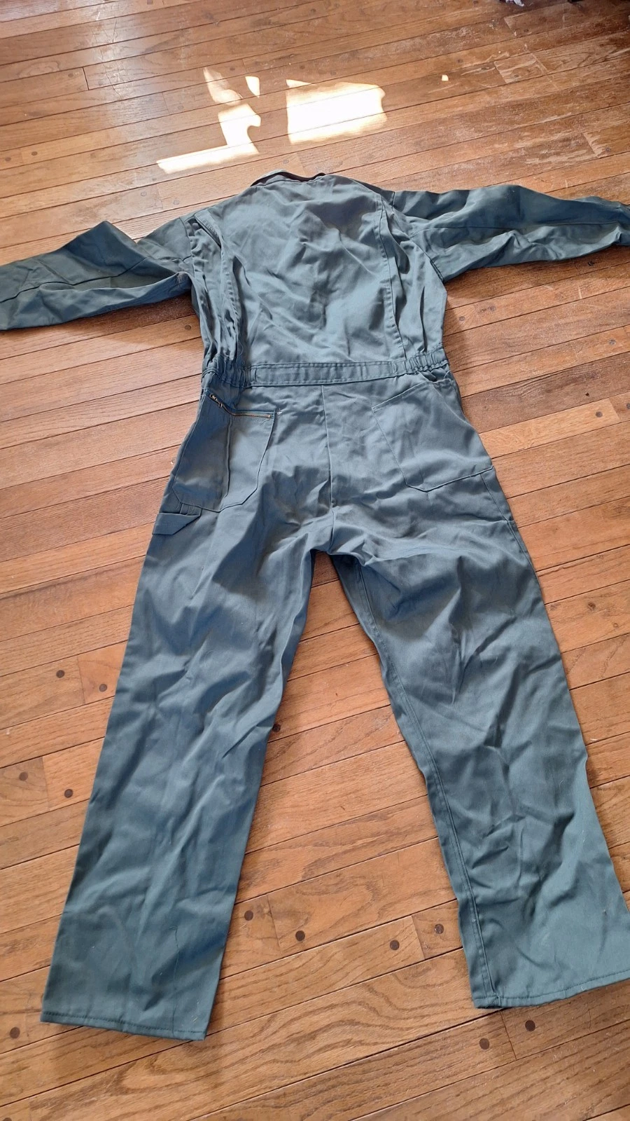Dickies Deluxe Coveralls Men's 42M Olive Green Long Sleeve Workwear NOS - product detail image 10