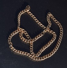 Copper Curb Link 6mm Chain 24" Necklace Arthritis Therapy Necklace Lobster Clasp