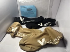 Vincere SAND SOCKS 1 Black 1 Tan Beach Volleyball Sand Soccer Water Sports SMALL