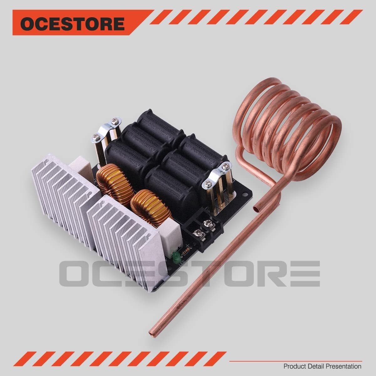Module De Chauffage Par Induction Basse Tension 1000W - Alim 12V-48V - Pour DIY, Fusion Métaux, Traitement Thermique