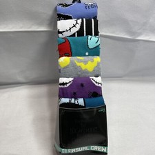 The Nightmare Before Christmas Socks 6 Pair CREW SOCKS SIZE 8-12 Bioworld Men FF