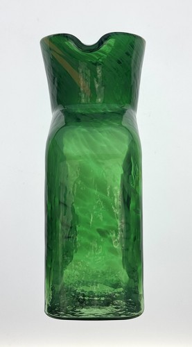 Blenko Glass 384 St. Patrick's Day Water Bottle in Spring Green & Multi-Color - Picture 3 of 11