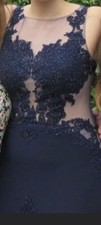 Navy prom dress size 12. Only Worn Once.