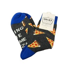 Socks to Be You Pizza Lover Socks If You Can See Bring Pizza Men Sz 8.5 - 13 NWT