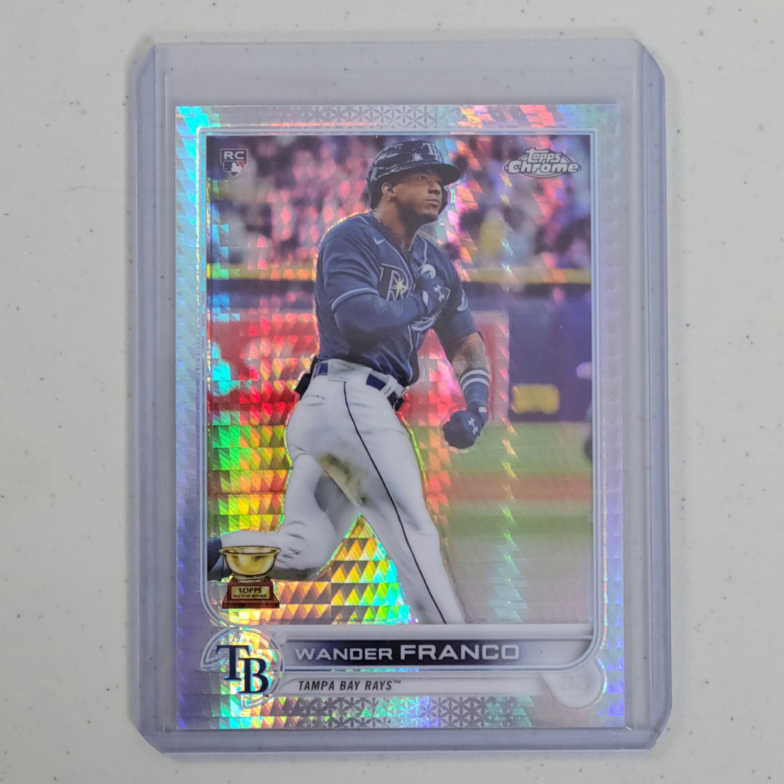 Wander Franco Rookie Card 2022 Topps Chrome #35 Hyper Prism Refractor NM/M