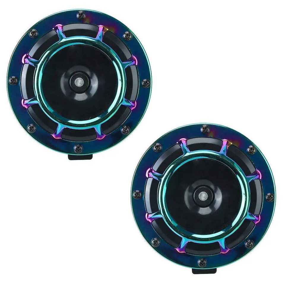 1Pair Car Horn 12V 115DB Grille Horn Electricity Horn Car Motorcycle