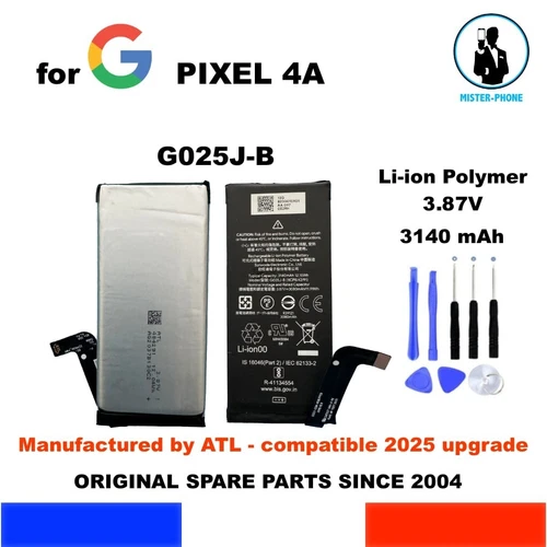 NEW GENUINE BATTERY G025J-B ATL GOOGLE PIXEL 4a G025J G025N 3140mAh OEM +TOOLS
