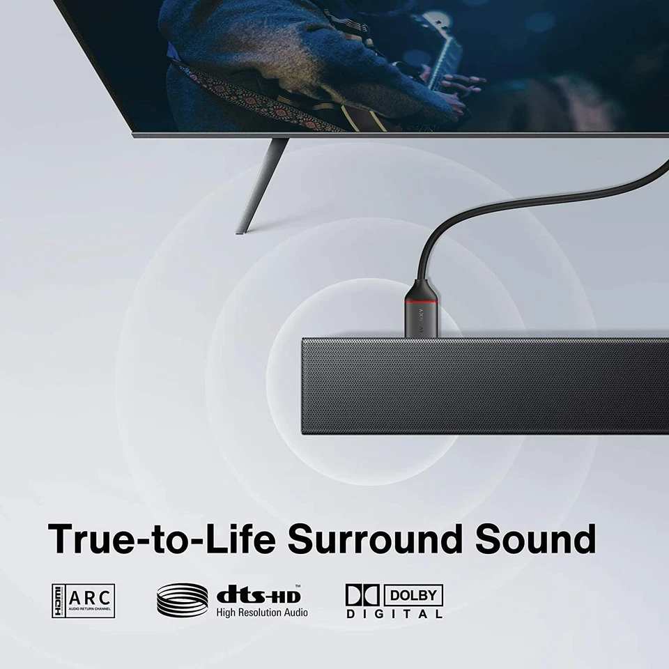 IVANKY HDMI Kabel 1m – 4K@60Hz, HDMI 2.0, HDR, TPE – für TV, PS5, Beamer, PC - Bild 3 von 4