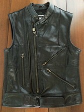Ladies Genuine Leather Motorcycle Vest