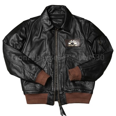 American Retro 45P Bomber Jacket Men's Lapel Short Classic Coat