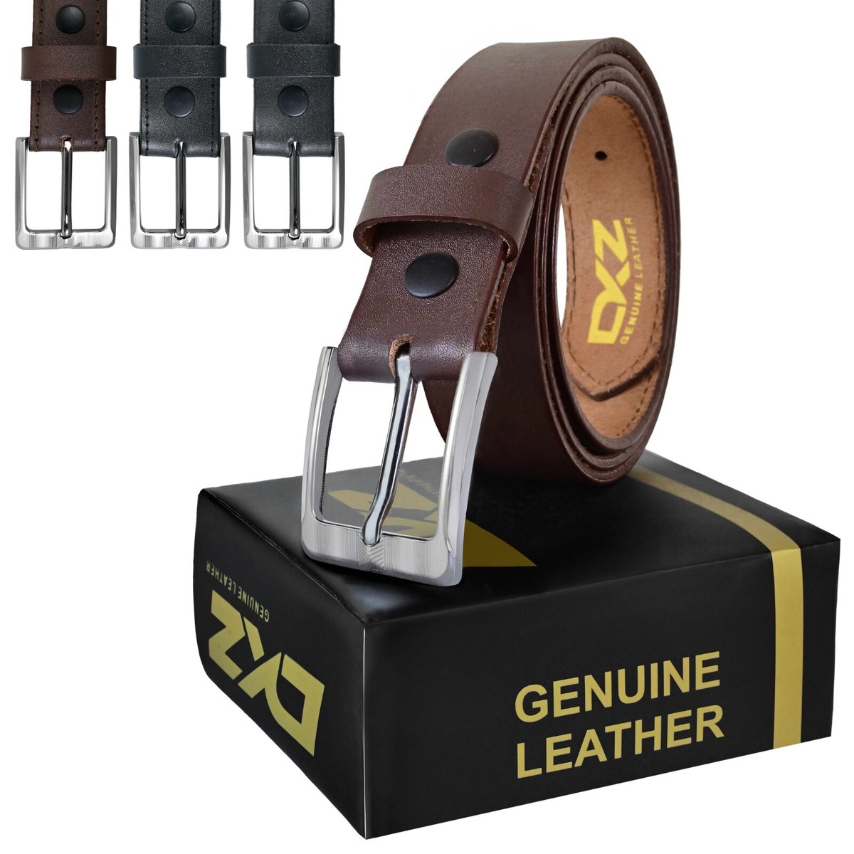 CINTURA PELLE UOMO NERO GIARDINI P851332U COLORE TESTA DI MORO MADE IN - Foto 4