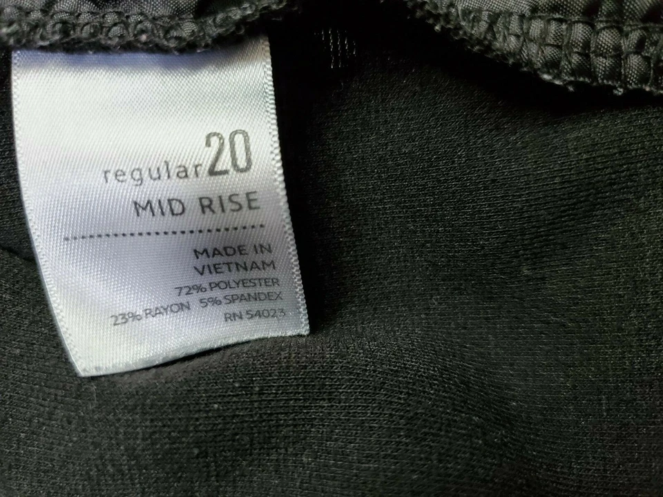 Pantalones Old Navy para mujer talla 20 regulares negros Foto 3 de 4