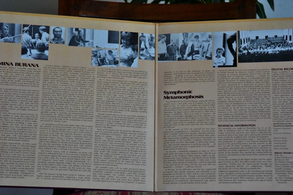 TELARC DIGITAL STEREO 1st USA Carl ORFF "Carmina Burana" Robert Shaw 2LP G/F SET - Image 3 of 4