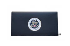 Military Checkbook Cover - Standard Top Tear Personal Checks Holder, 2.25"x3.36"