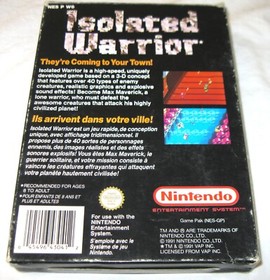 isolated warrior  authentique version originale nintendo nes fra