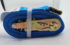 US Cargo Control 2 Inch x 20 Foot Blue E Track Ratchet Strap
