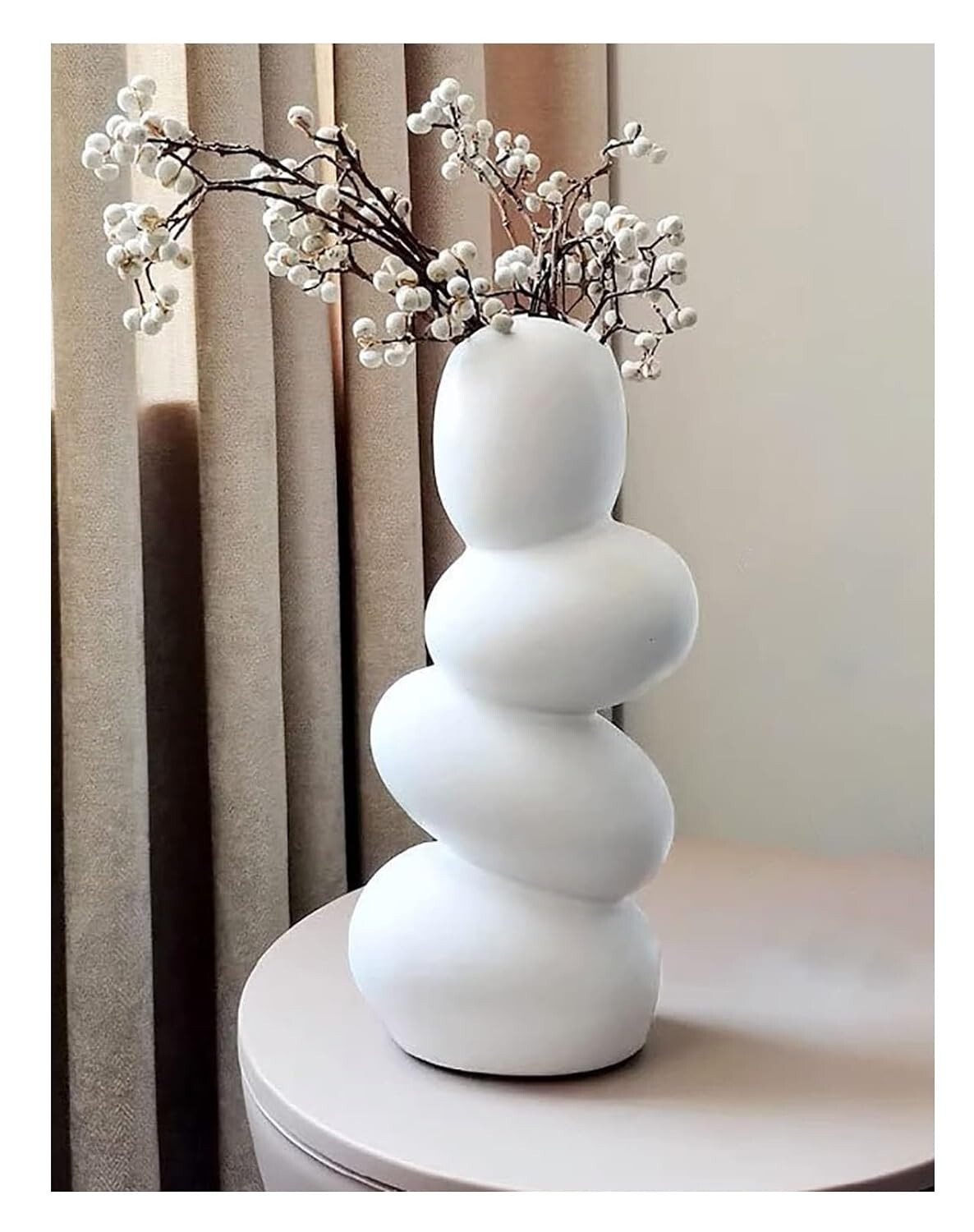 Decorative Ceramic Flower Vase for Table Décor in Home, office and Gifts Use